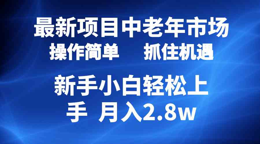 （10147期） 2024最新项目，中老年市场，起号简单，7条作品涨粉4000+，单月变现2.8w-休闲网赚three