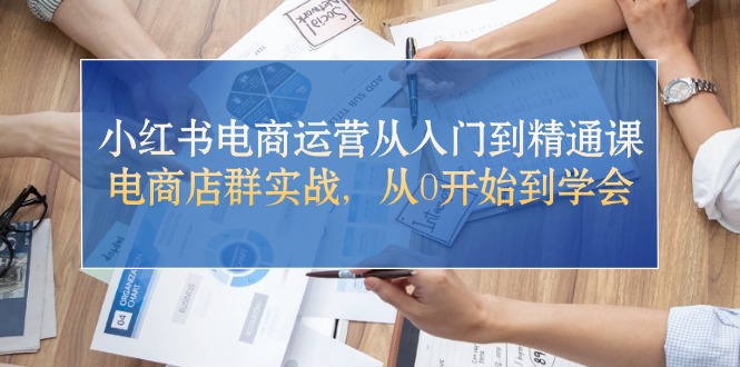 （10937期）小红书电商运营从入门到精通课，电商店群实战，从0开始到学会-休闲网赚three