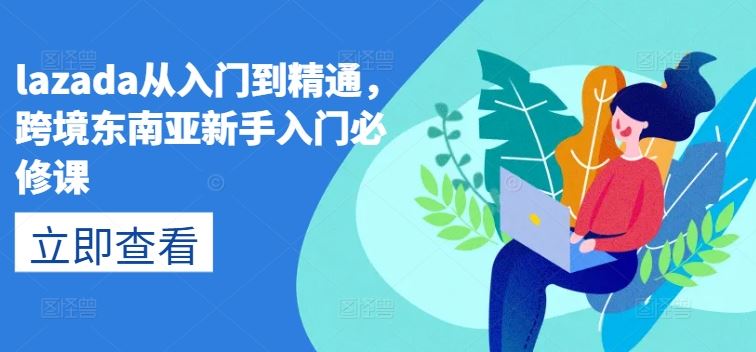 lazada从入门到精通，跨境东南亚新手入门必修课-休闲网赚three