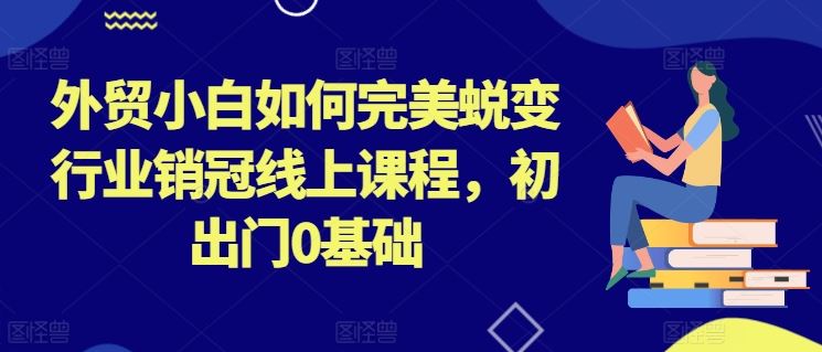 外贸小白如何完美蜕变行业销冠线上课程，初出门0基础-休闲网赚three