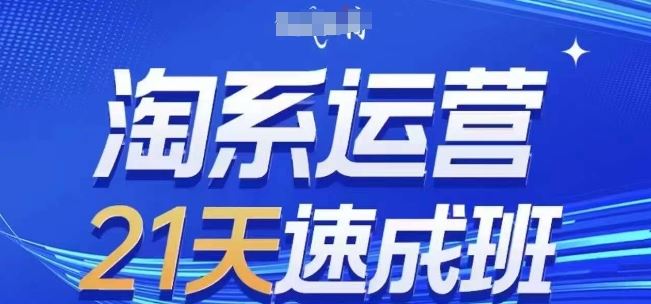 淘系运营21天速成班(更新24年6月)，0基础轻松搞定淘系运营，不做假把式-休闲网赚three