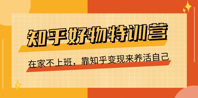 知乎好物特训营，在家不上班，靠知乎变现来养活自己（16节）-休闲网赚three