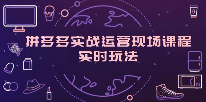 （11759期）拼多多实战运营现场课程，实时玩法，爆款打造，选品、规则解析-休闲网赚three