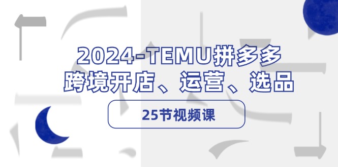 （12106期）2024-TEMU拼多多·跨境开店、运营、选品（25节视频课）-休闲网赚three