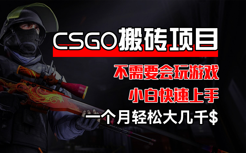 （12332期）CSGO 装备搬砖项目，操作简单，不需要会玩游戏，小白也能快速上手，一…-休闲网赚three